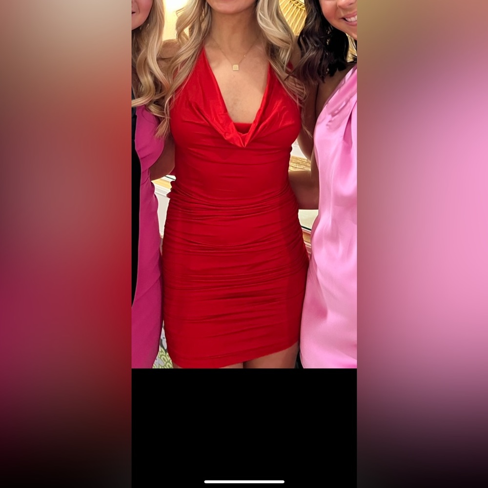 hello molly tight red dress